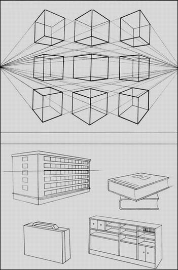 成角透视图