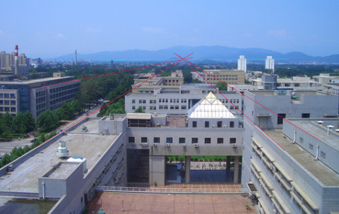 平行透视研究与学习-真实场景介绍-建筑的平行透视