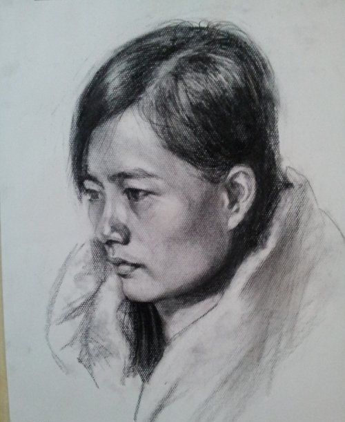 网友人物素描作品展示，发几张素描作品