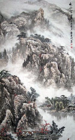 杜建斌国画山水作品欣赏