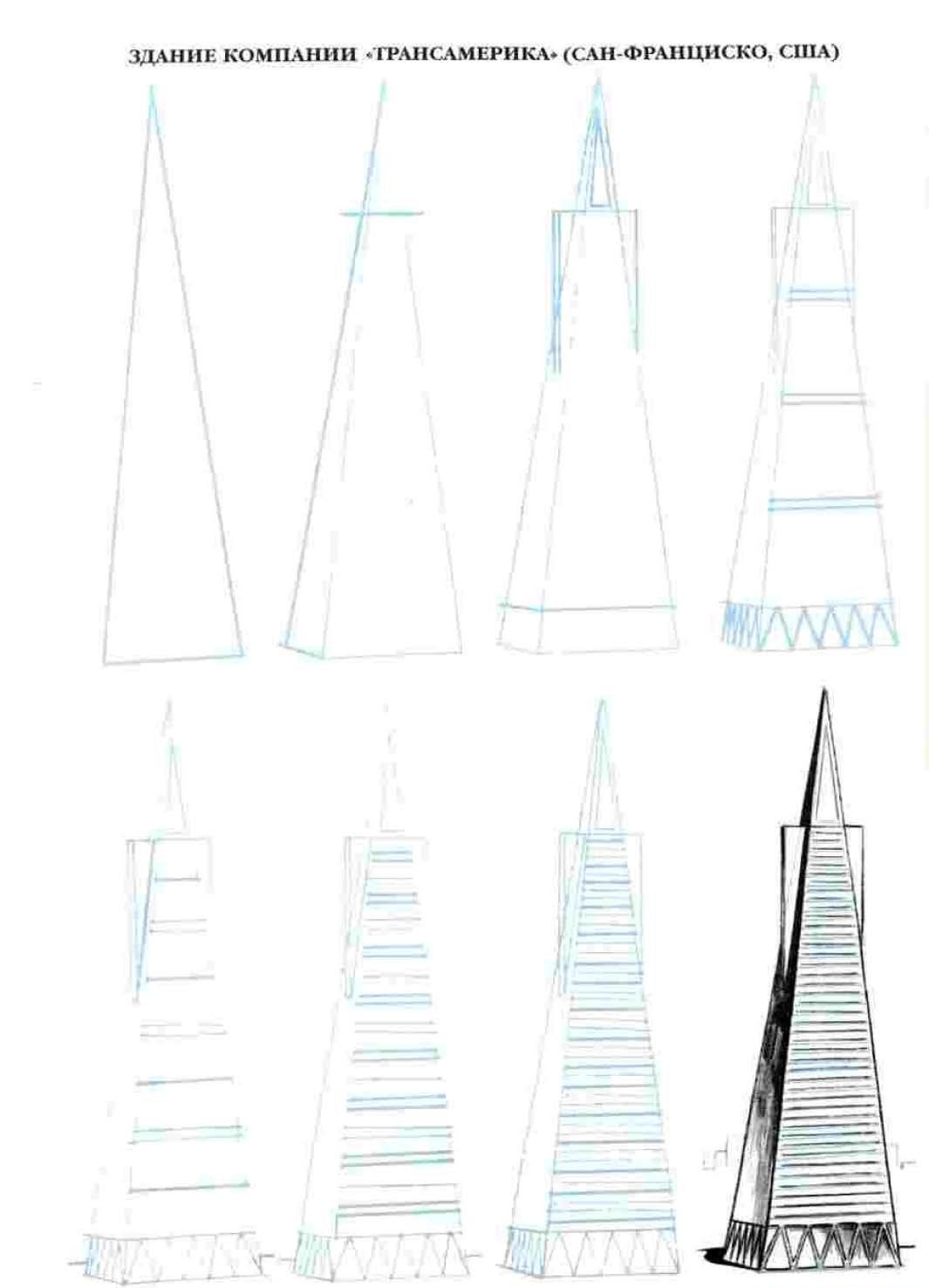 各种建筑绘画技巧