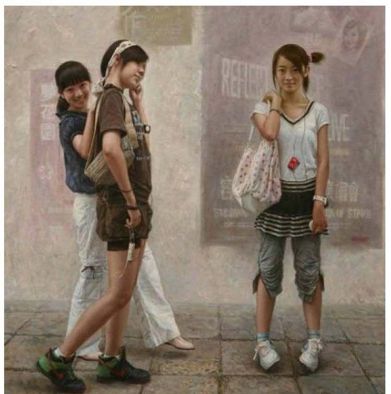 当代中国油画人物肖像画图片欣赏