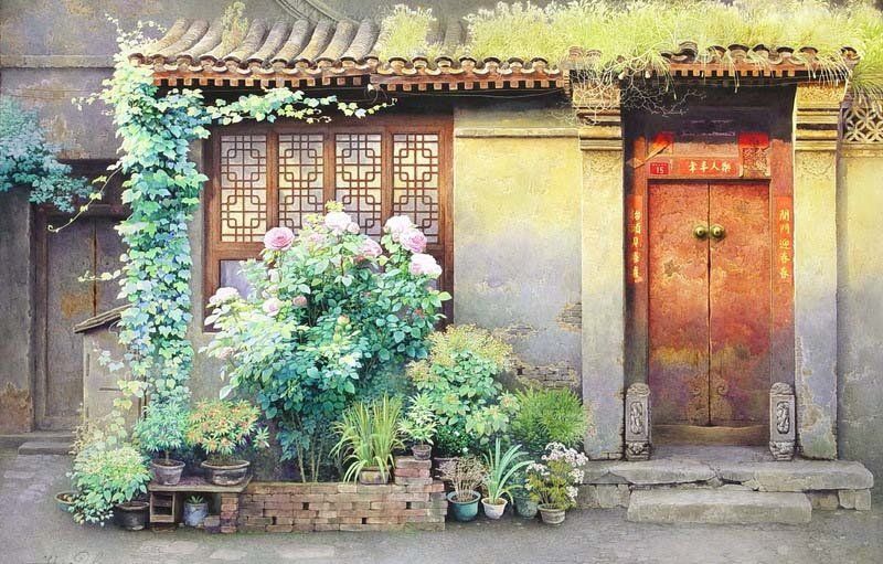 风景水彩画：黄有维手绘风景水彩画作品欣赏