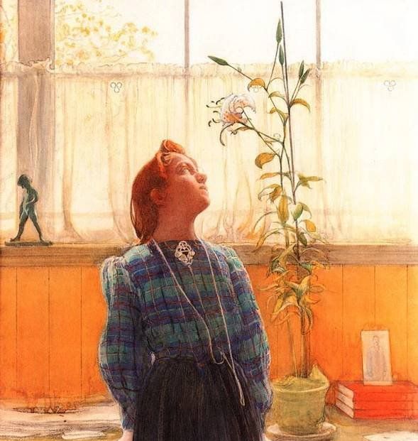 瑞典画家Carl Larsson卡尔·拉森作品