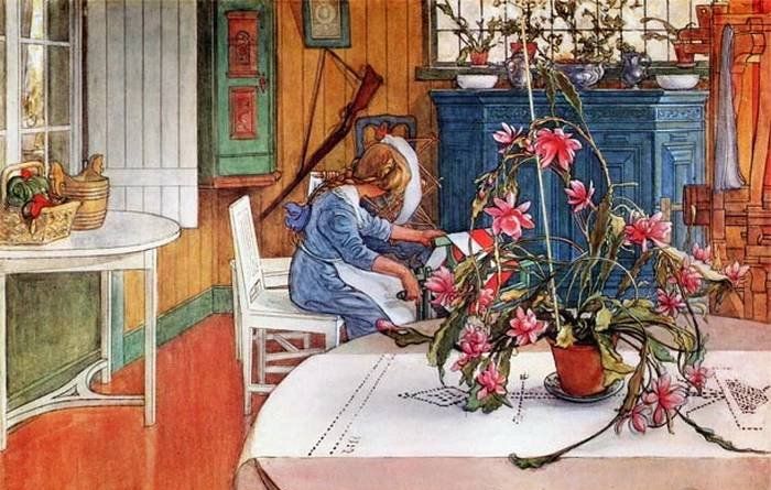 瑞典画家Carl Larsson卡尔·拉森作品