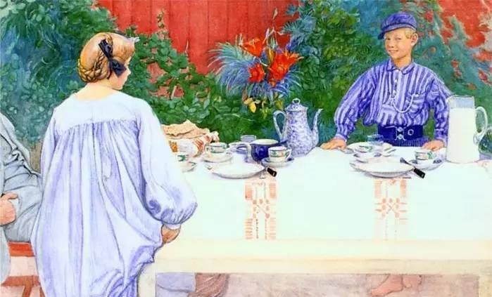 瑞典画家Carl Larsson卡尔·拉森作品