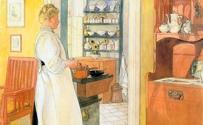 瑞典画家Carl Larsson卡尔·拉森作品