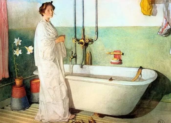 瑞典画家Carl Larsson卡尔·拉森作品