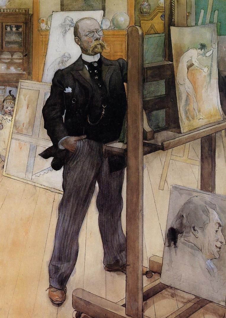 瑞典画家Carl Larsson卡尔·拉森作品