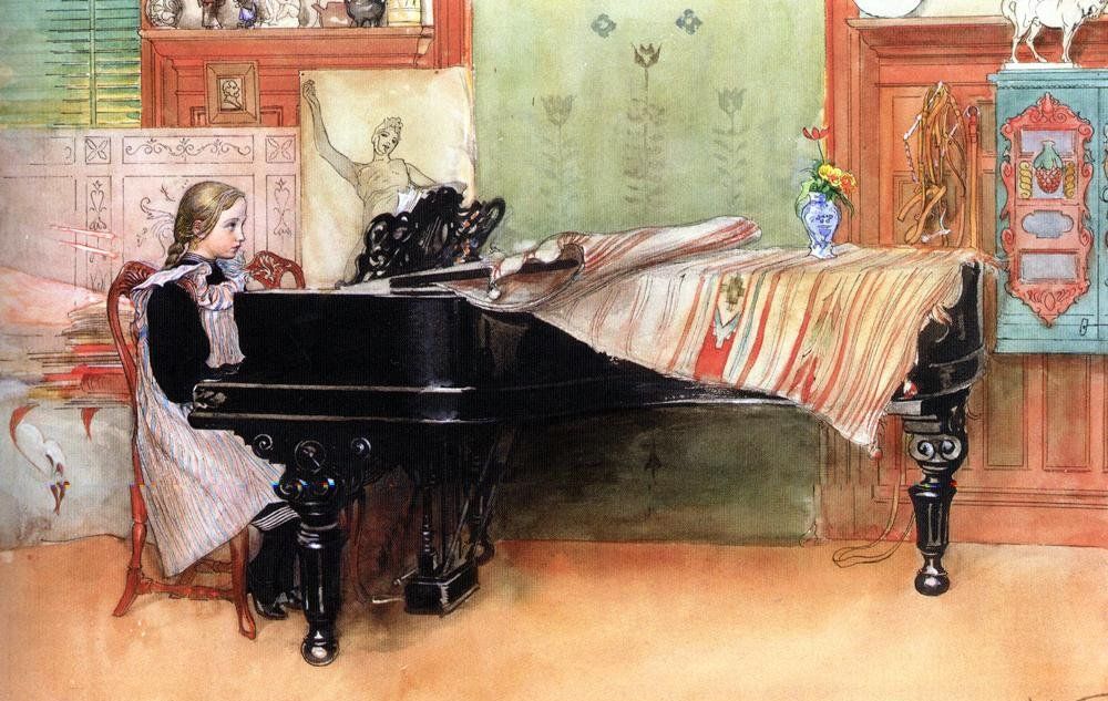 瑞典画家Carl Larsson卡尔·拉森作品