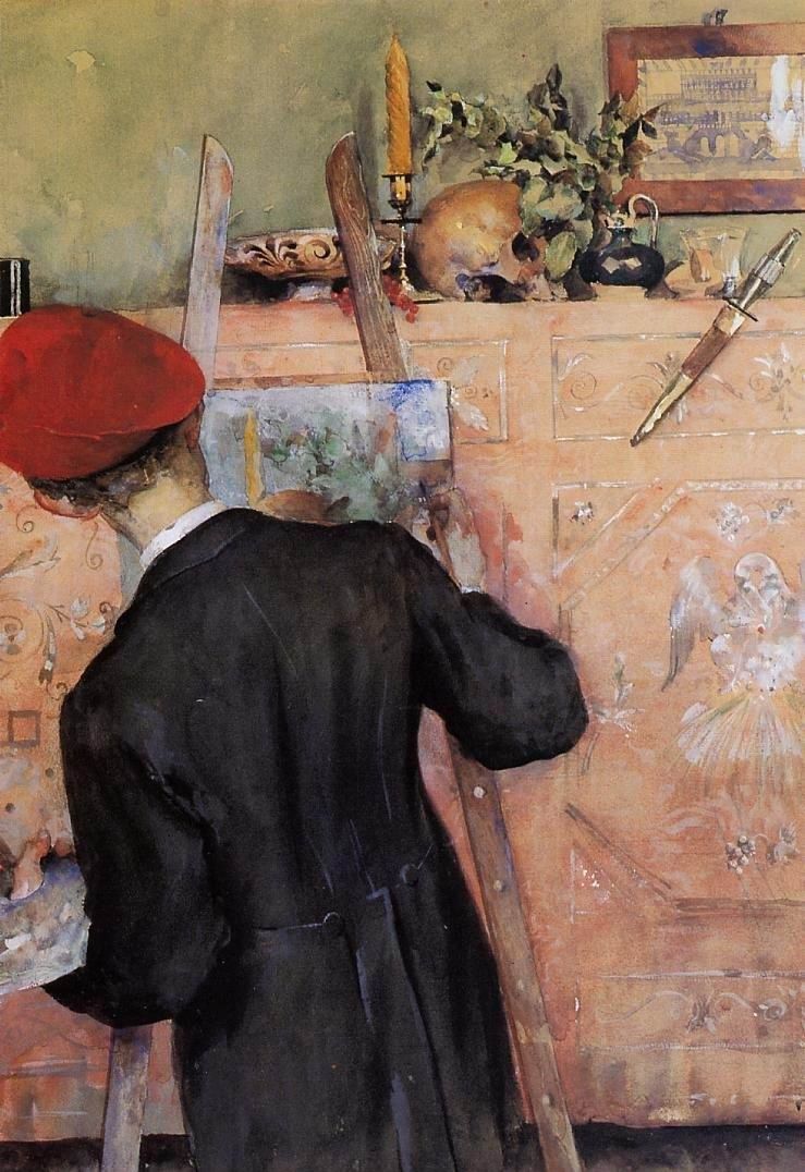 瑞典画家Carl Larsson卡尔·拉森作品