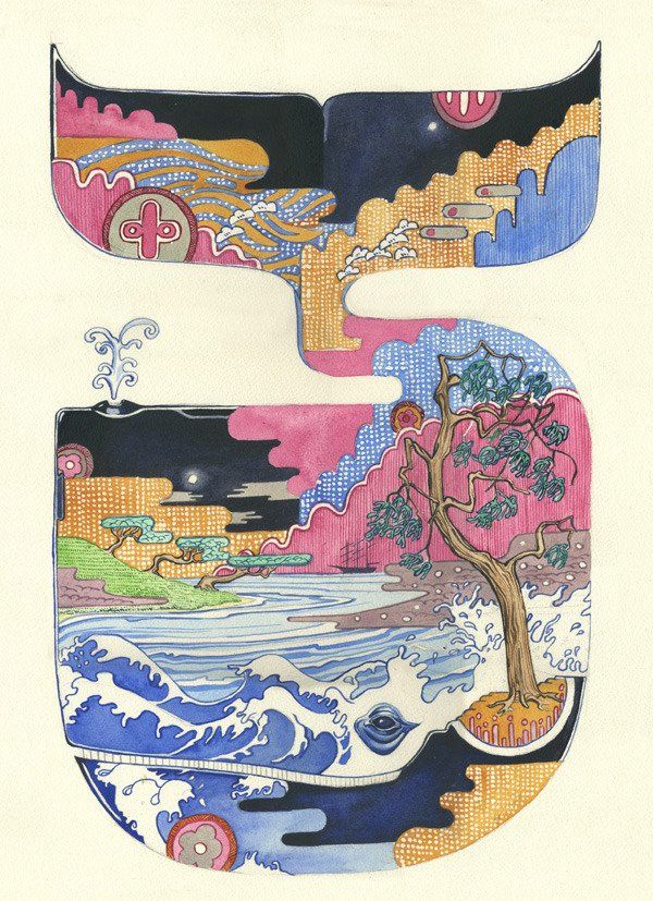 英国数字插画师Daniel Mackie创意动物水彩插画