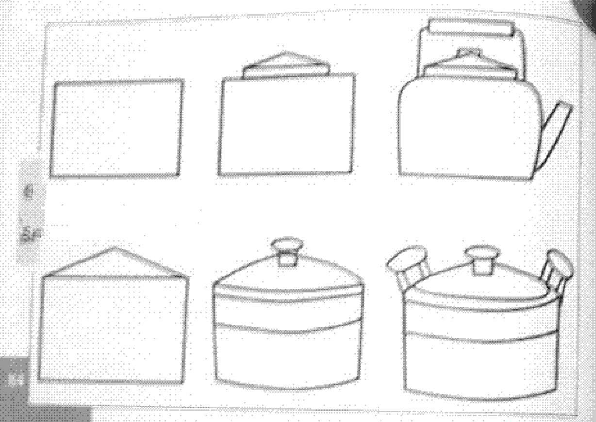 幼儿园简笔画教案《日用品》分步骤画法