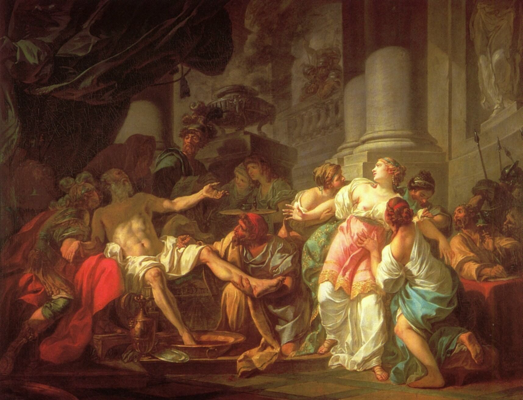 达维特《塞内卡之死》Jacques Louis David