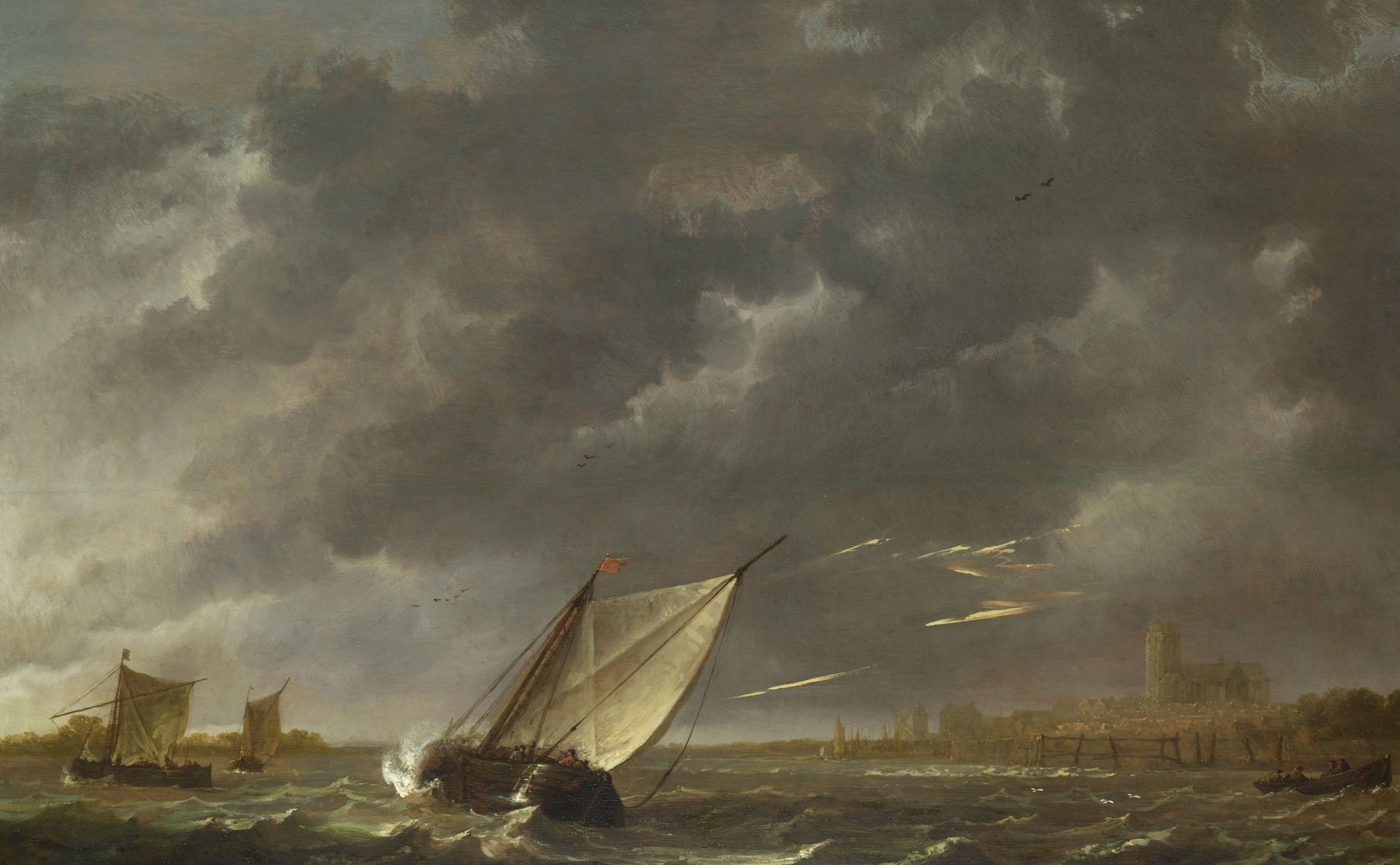 Aelbert Cuyp - The Maas at Dordrecht in a Storm