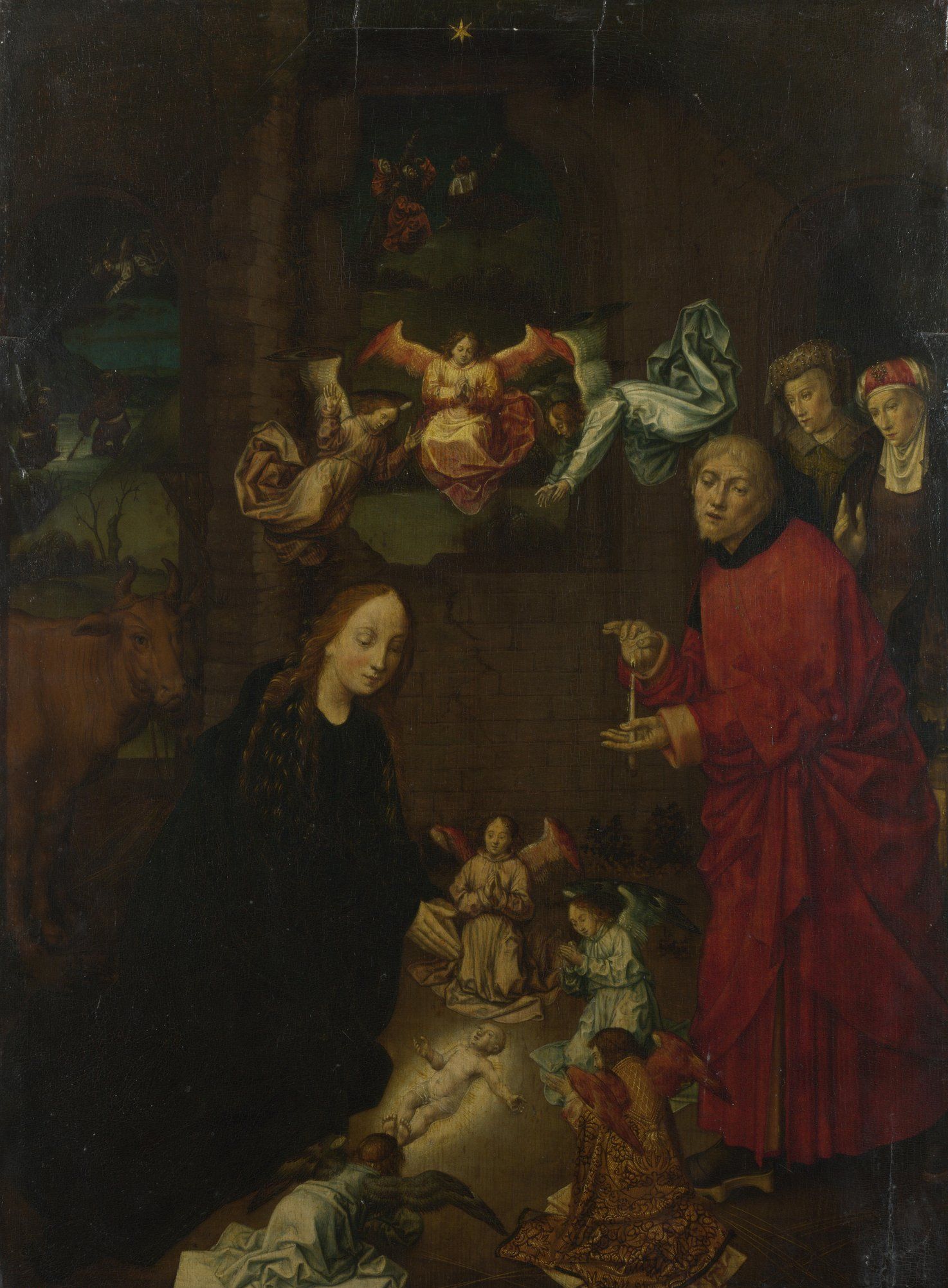 Hugo van der Goes - The Nativity, at Night