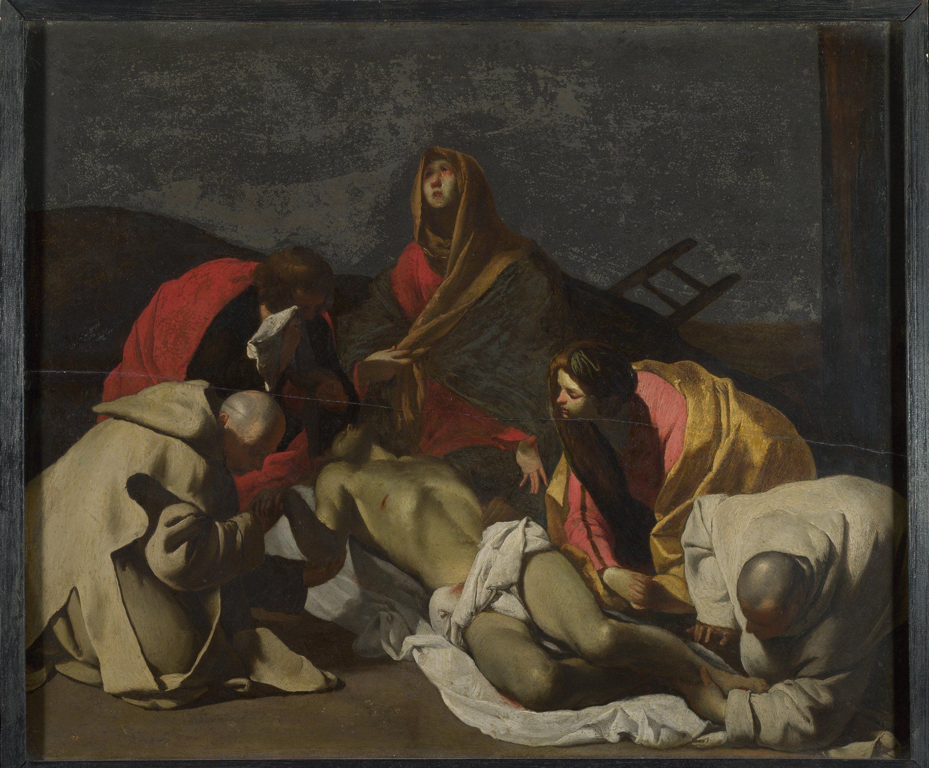 Massimo Stanzione - Monks and Holy Women mourning over the Dead Christ