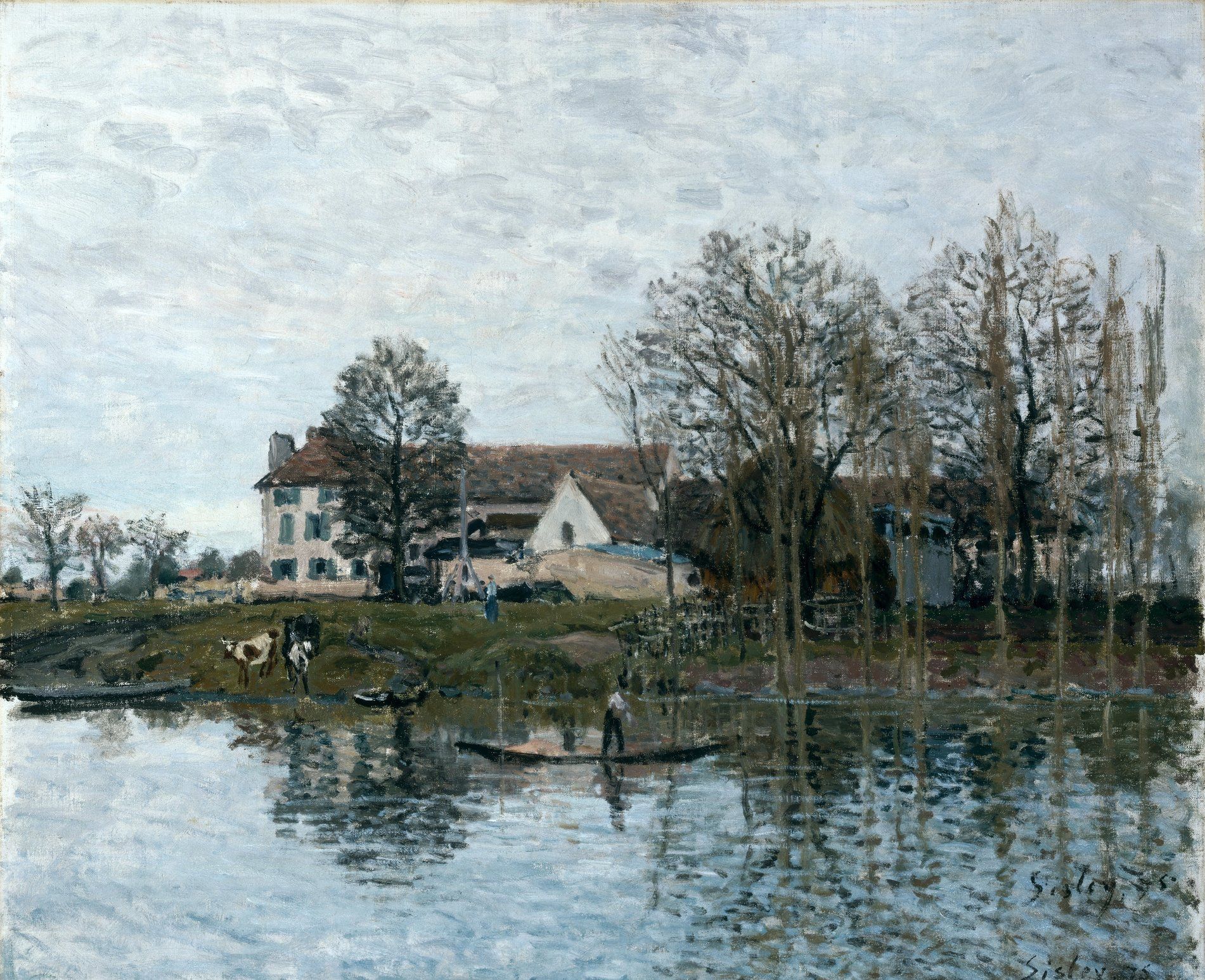 Alfred Sisley - The Seine at Port-Marly