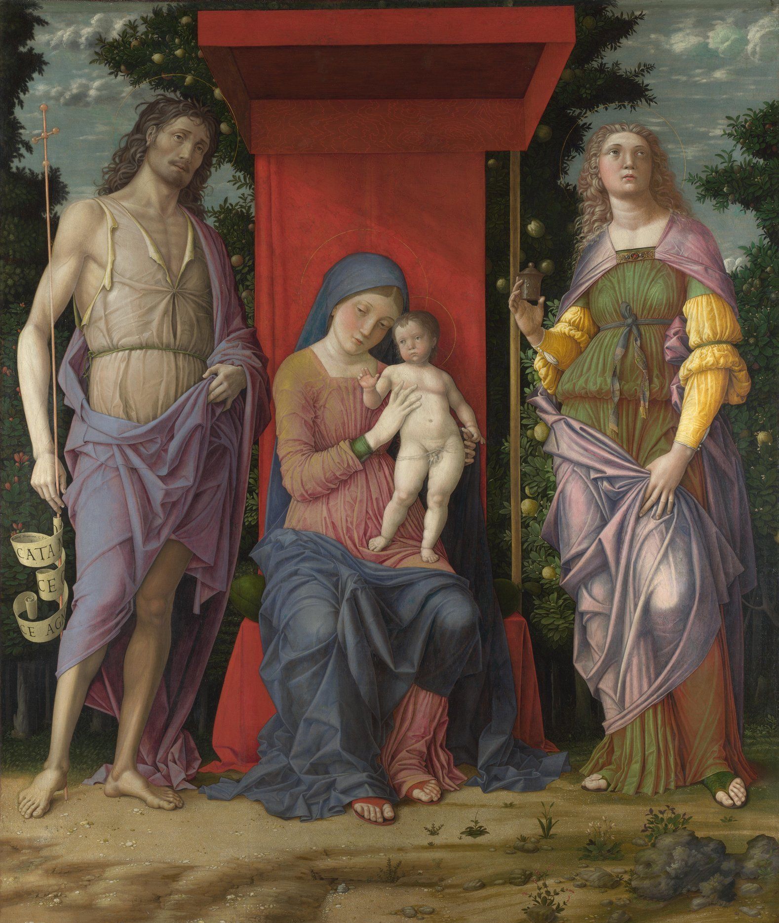 Andrea Mantegna - The Virgin and Child with Saints