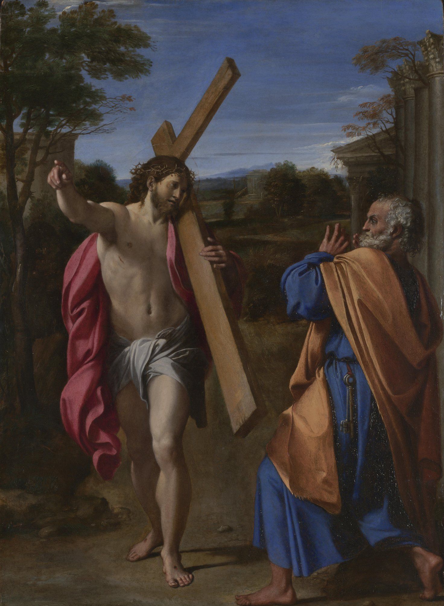 Annibale Carracci - Christ appearing to Saint Peter on the Appian Way