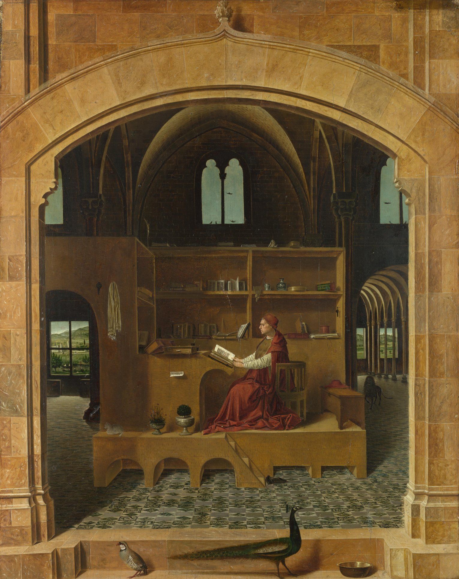 Antonello da Messina - Saint Jerome in his Study